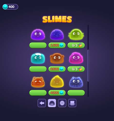 Nhiều Skin Slime đa dạng