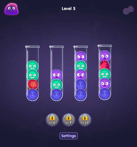 Lối chơi sắp xếp, phân loại vật phẩm quen thuộc