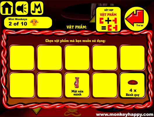 Ghép hoặc sử dụng vật phẩm.