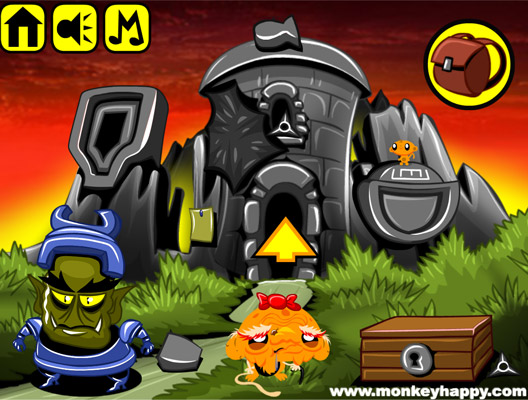 Chơi game Chú khỉ buồn: Ánh sáng toà thành đen - GameVui.vn