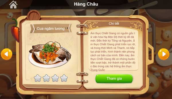 Thông tin về những cuộc thi nấu ăn