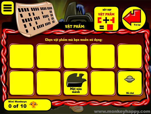 Ghép hoặc sử dụng các vật phẩm.