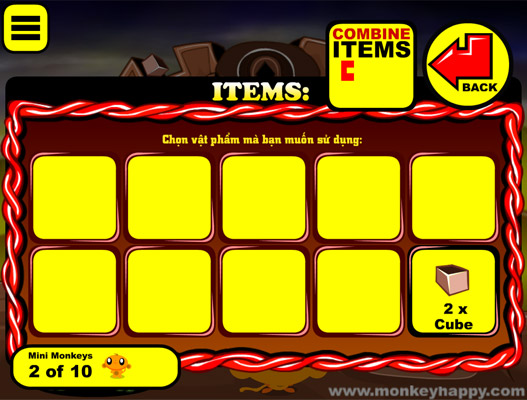 Ghép hoặc sử dụng các vật phẩm.