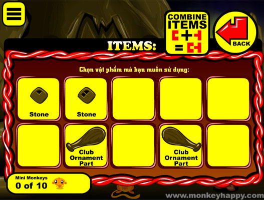 Ghép hoặc sử dụng các vật phẩm.