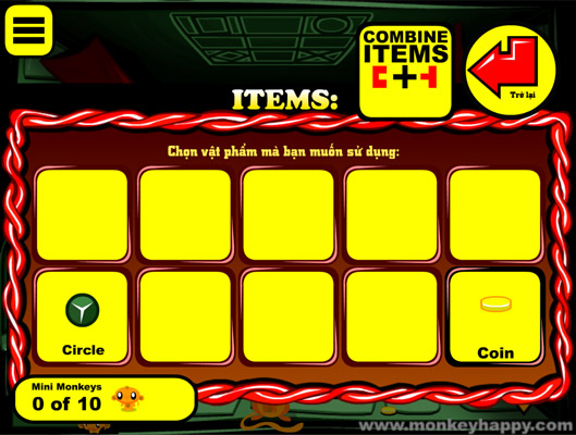 Ghép hoặc sử dụng vật phẩm.