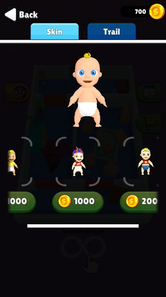 Mua nhiều trang phục thú vị.