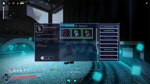 Hướng dẫn chế tạo vật phẩm tiêu hao trong Jujutsu Infinite