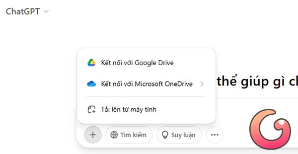 Tải ảnh lên Chat GPT