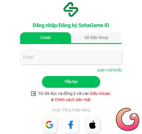 Đăng nhập tài khoản