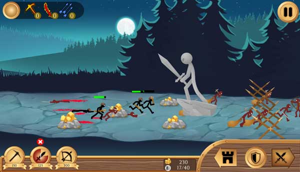 Triệu hồi các loại lính cần thiết