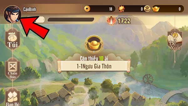 Chạm vào ảnh đại diện