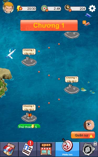 Chọn cấp độ để chiến đấu