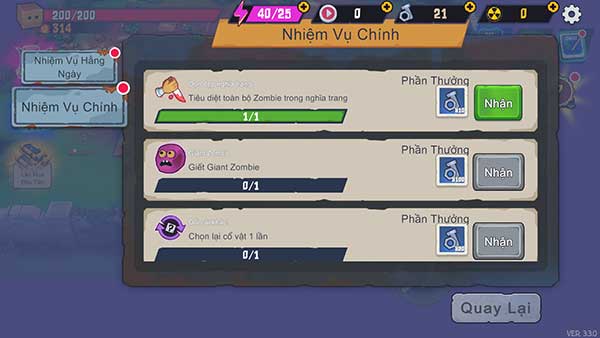 Thưởng nhiệm vụ