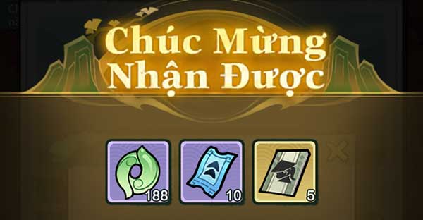 Phần thưởng đổi code