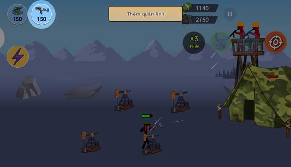 Mục tiêu cuối cùng là phá hủy toàn bộ căn cứ của đối thủ