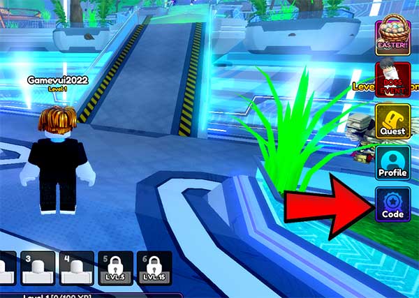 Nhấn vào mục Code