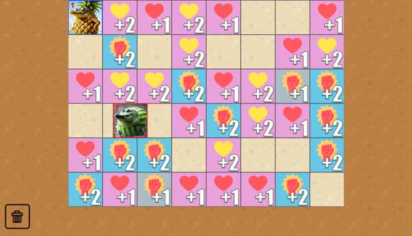 Điều khiển meme Brainrot di chuyển và thu thập vật phẩm