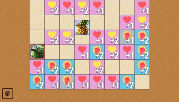 Tùy vào chỉ số sức mạnh mà có thể tấn công hoặc chạy trốn khỏi đối thủ