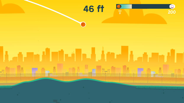 Ném quả bóng đi xa nhất có thể.