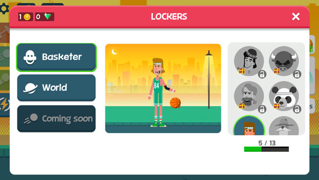 Mở khoá trang phục và các màn chơi thú vị.