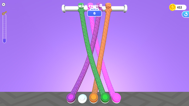 Gỡ tất cả dây rối để vượt qua thử thách.