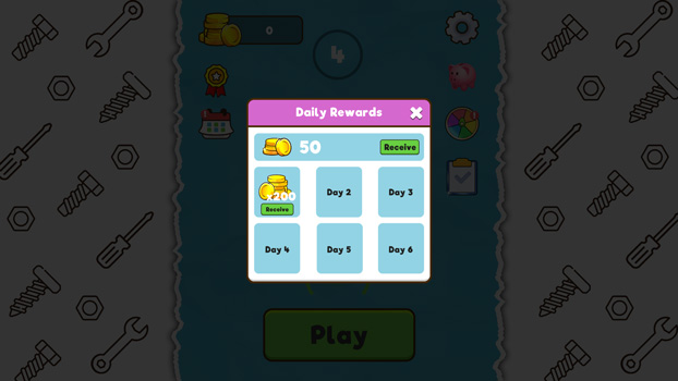 Phần thưởng hằng ngày.