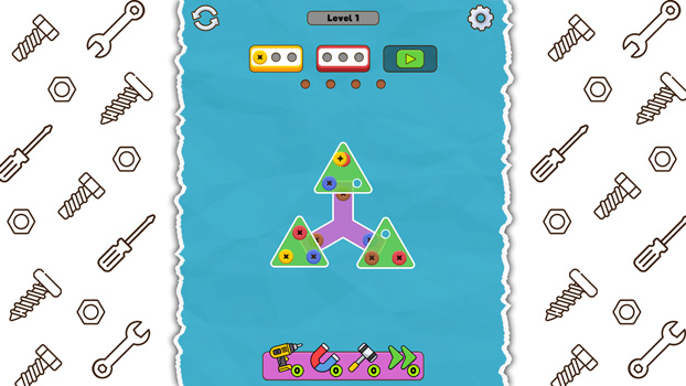 Tháo toàn bộ ốc vít ra để hoàn thành thử thách.