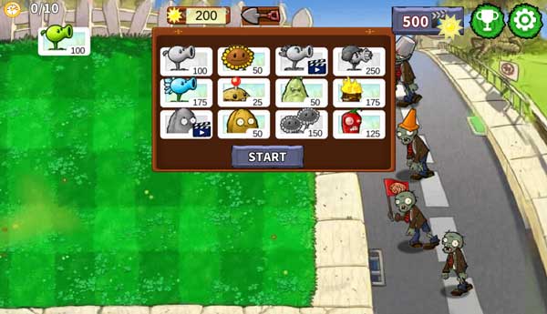 Chơi game Cây trồng vs Zombie - GameVui