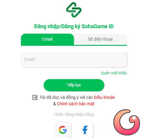 Đăng nhập tài khoản