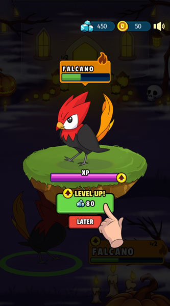 Nâng cấp Pokemon của bạn.