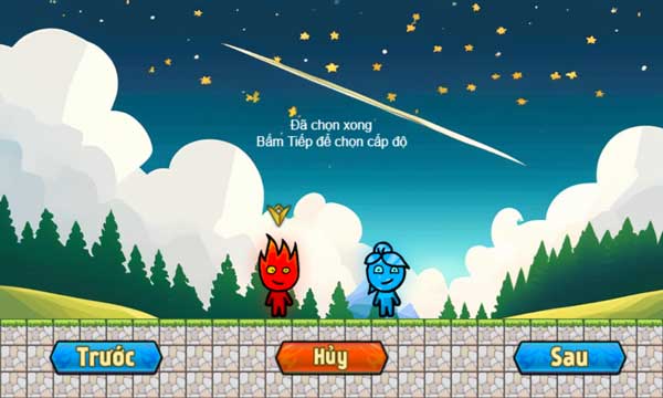 Chọn nhân vật băng hoặc lửa