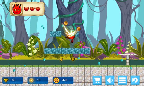 Phá vỡ các ô gạch để thu thập đá quý