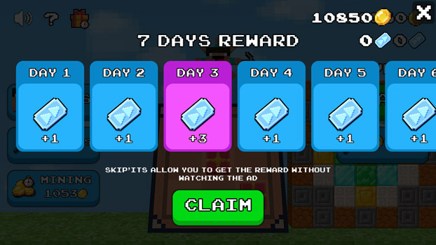 Phần thưởng hằng ngày.