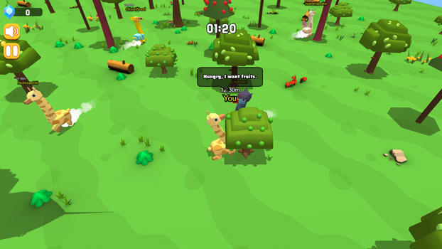 Thu thập trái cây để tăng độ dài cho cổ của mình.