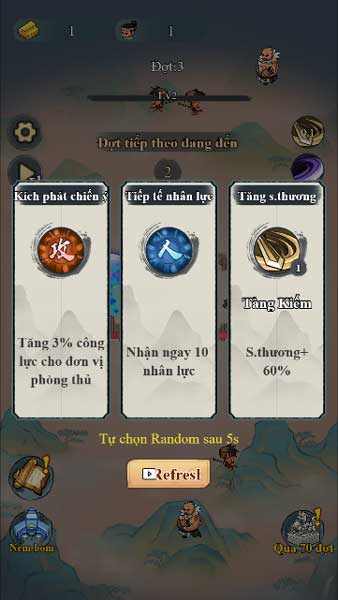 Nhận Buff tăng sức mạnh khi có đủ lượng kinh nghiệm