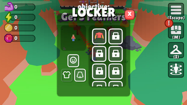 Mở khoá nhiều trang phục.