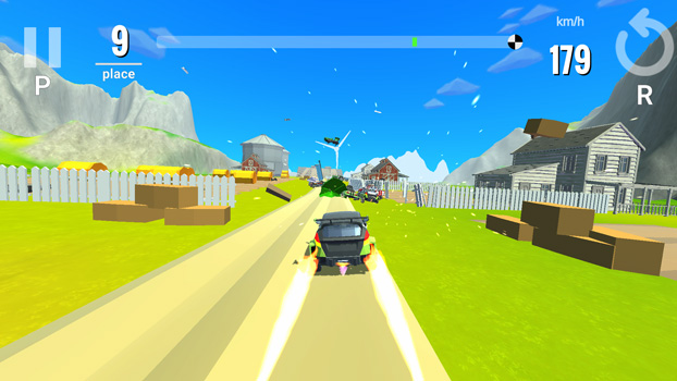 Tận dụng địa hình và tăng tốc nitro để vượt lên đối thủ.