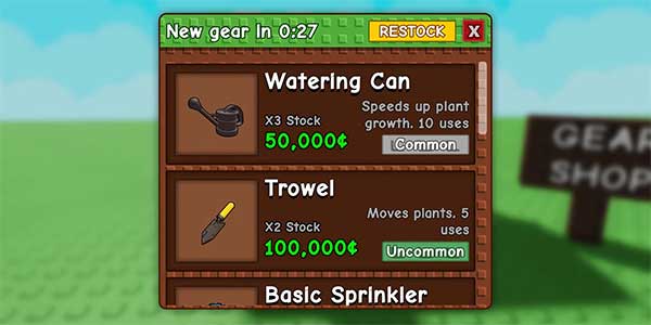 Cách nhận và sử dụng bình tưới nước trong Grow a Garden