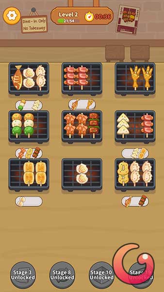 Mục tiêu trong mỗi cấp độ