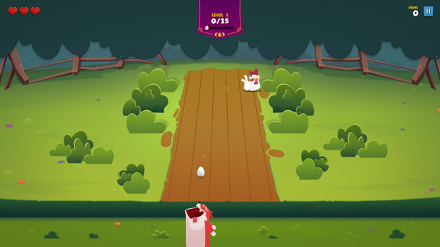 Nhặt trứng để vượt qua màn chơi.