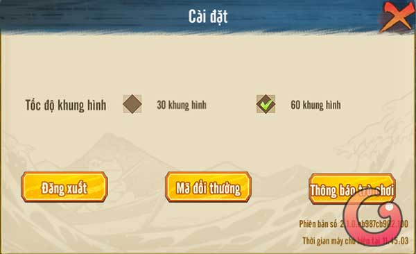 Chọn Mã đổi thưởng