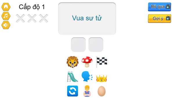 Game giải đố trí tuệ với nhiều chủ đề quen thuộc