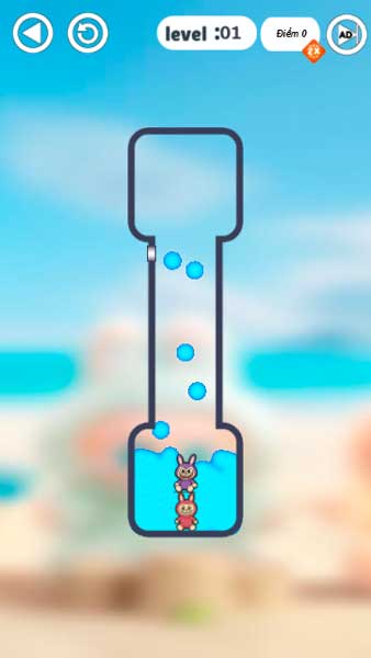 Kéo chốt để đưa 2 chú Labubu lại gần nhau