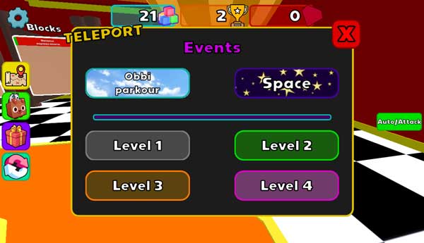 Cổng dịch chuyển đến các chế độ thử thách khác