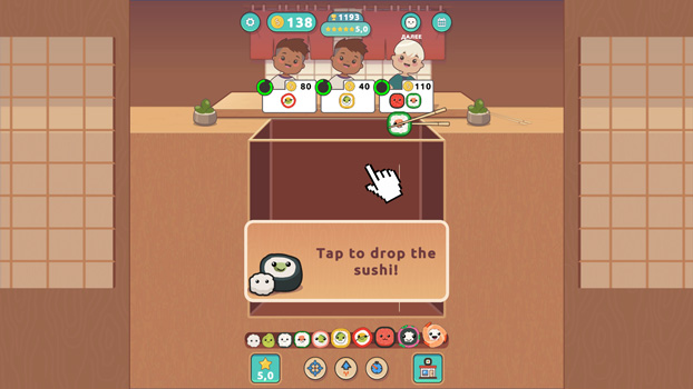 Chơi game Hợp nhất sushi - GameVui.vn