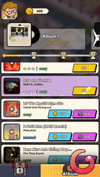 Mở khóa bài hát