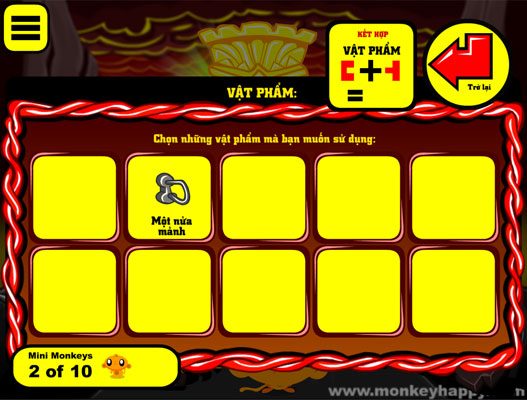 Ghép hoặc sử dụng các vật phẩm.