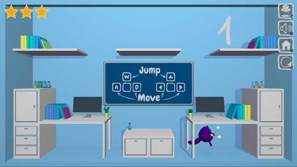 Cố gắng thu thập tối đa 3 ngôi sao và con cá