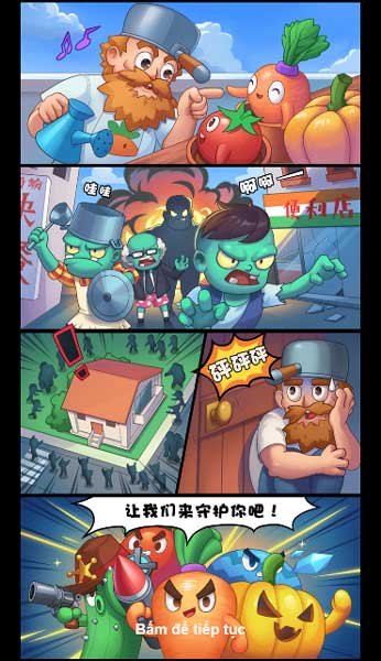 Chơi game Cây trồng vs Zombie 2- GameVui