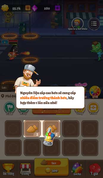 Kéo và hợp nhất nguyên liệu để giúp cây tăng trưởng